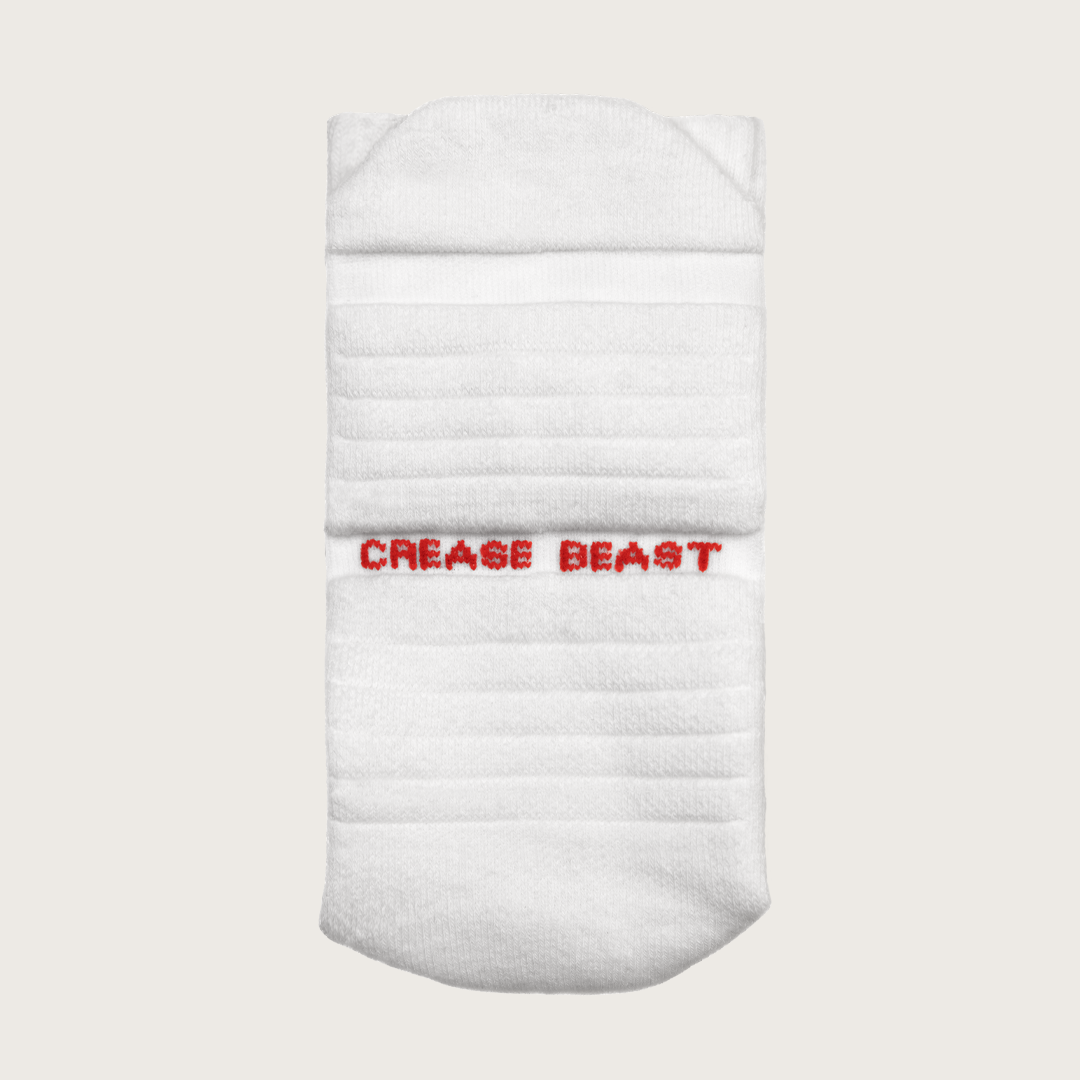 Crease Beast White Pocket Socks