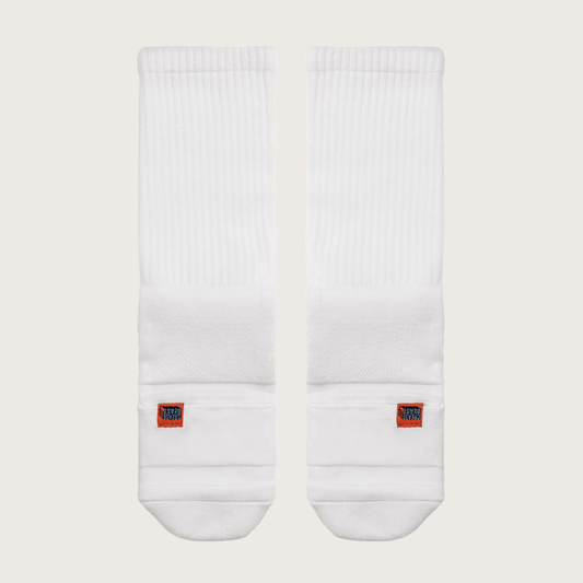 Crease Beast White Socks Pair of 1