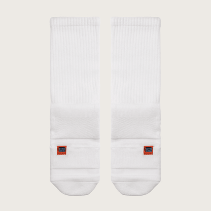 Crease Beast White Socks Pair of 1