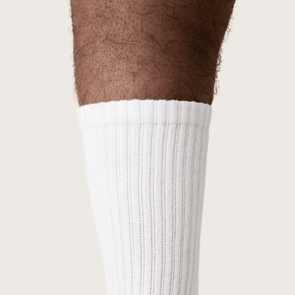 Crease Beast Full Length White Socks
